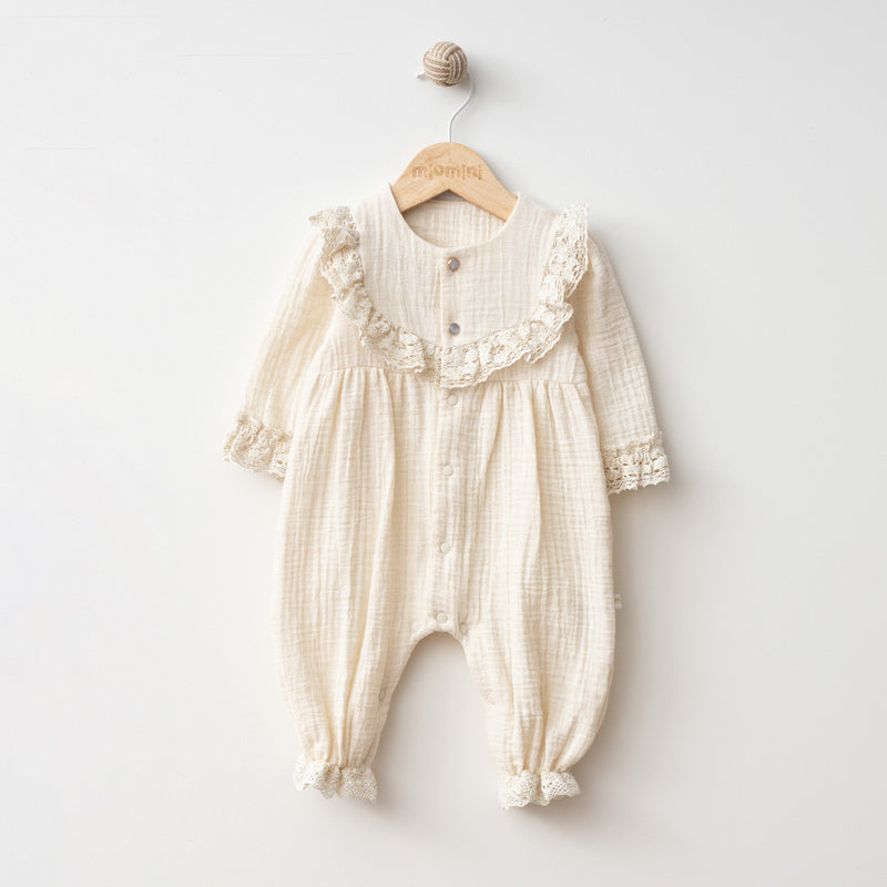Emilia Ruffle Muslin Romper