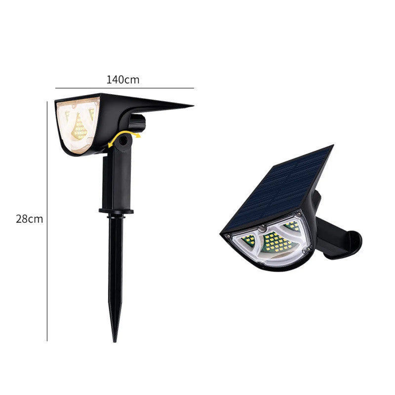 Energy-Efficient Solar Spot Light for Garden and Lawn Illumination