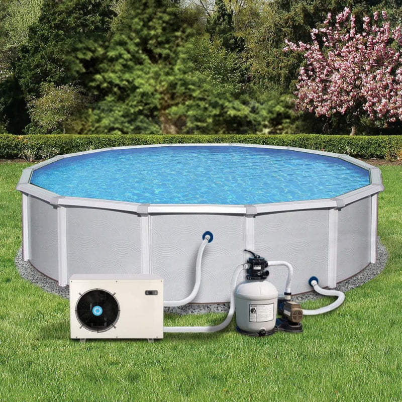 Energy-Saving Electric Swimming Pool Heat Pump For Above And Inground Pools, 6000 Gallons (SAK93541)