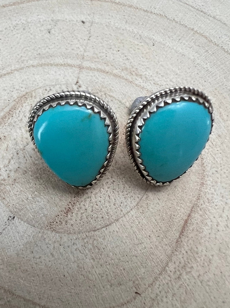 Ernest Hawthorne Turquoise & Sterling Silver Earrings