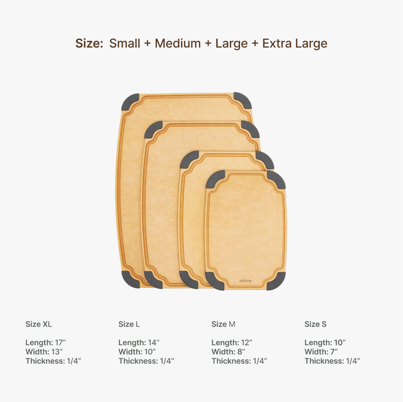 Essential Series Cutting Board - 4-in-1 Set (S+M+L+XL)