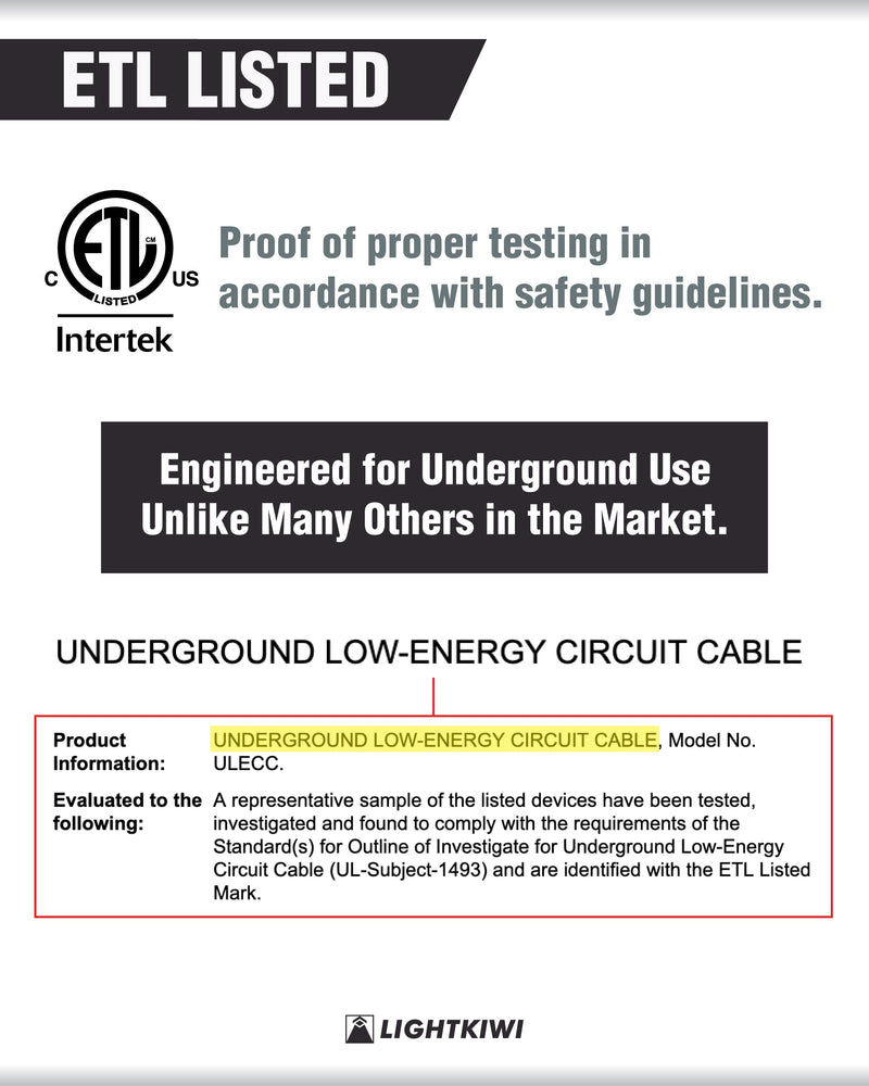 250ft Landscape Wire - 12/2 Low Voltage Direct Burial