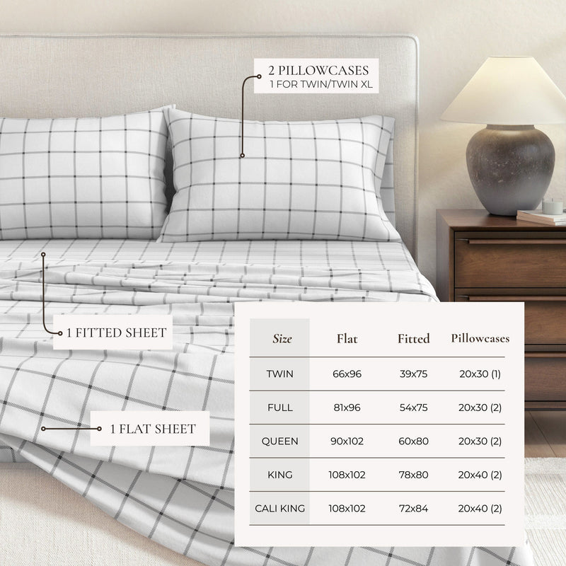 Turkish Cotton Flannel Sheet - Belle Collection