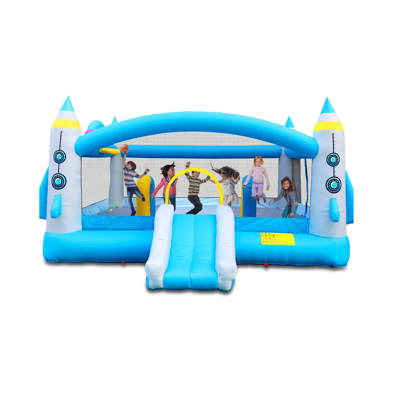 Extra Large Multifunctional Jump 'N Slide Inflatable Bouncer With Blower (SAK81243)