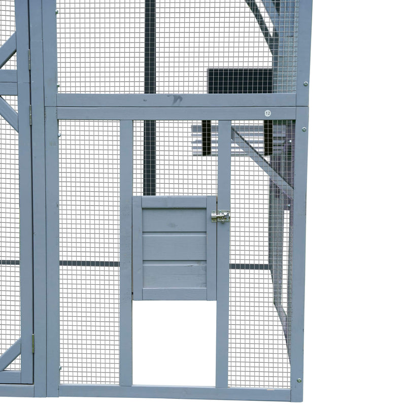 Alora Extra Large Outdoor Cat Kitten Playpen House With Platforms, And Waterproof Cover (SAK55092)