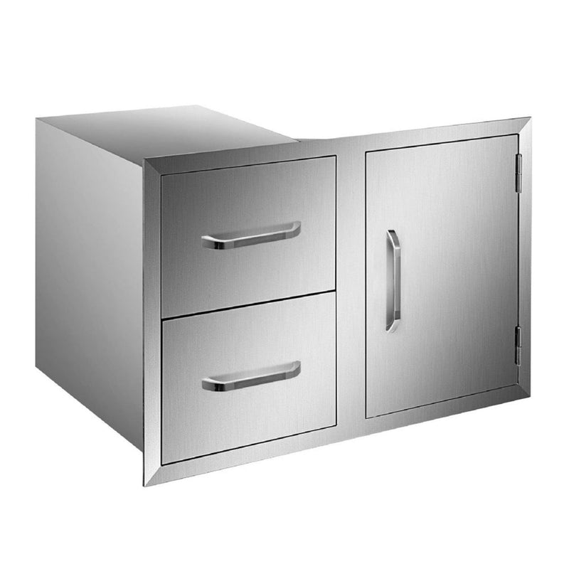 Extra Large Outdoor Stainless Steel Kitchen Storage Cabinet With Pulling Drawers (92817405)