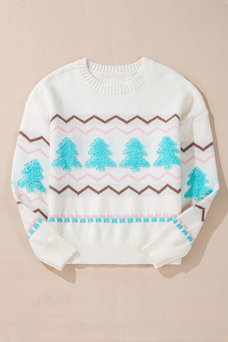 Sofia Trim Drop Shoulder Sweater