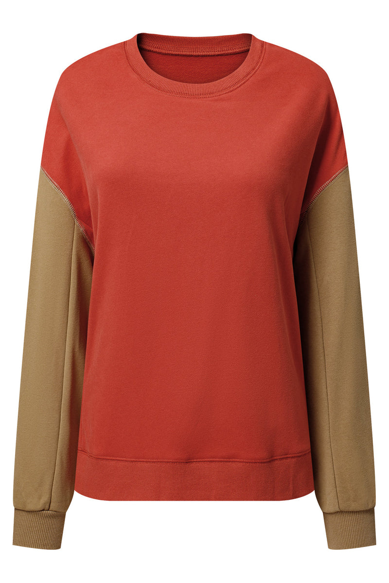 Ella Patchwork Drop Shoulder Pullover