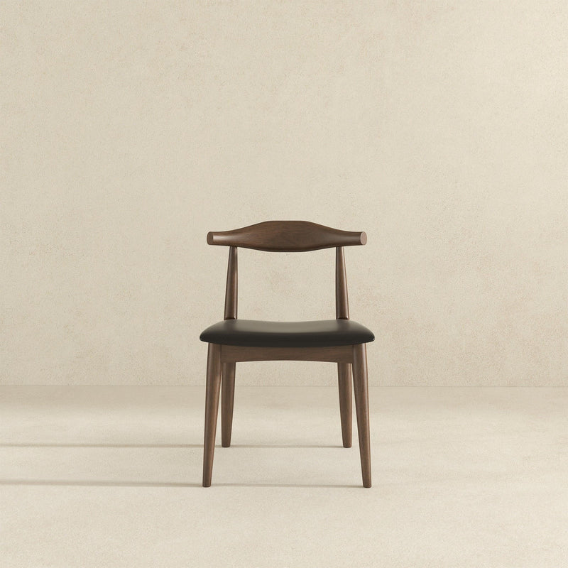Destiny - Dining Chairs (Set of 2) - Black / Dark Brown