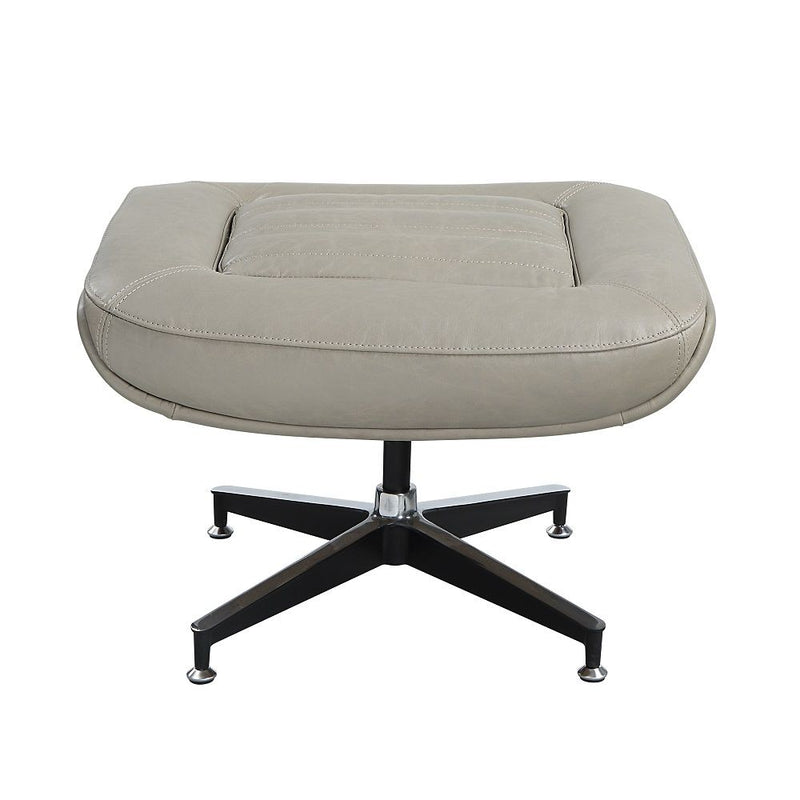 Piran - Ottoman - Twilight Top Grain Leather