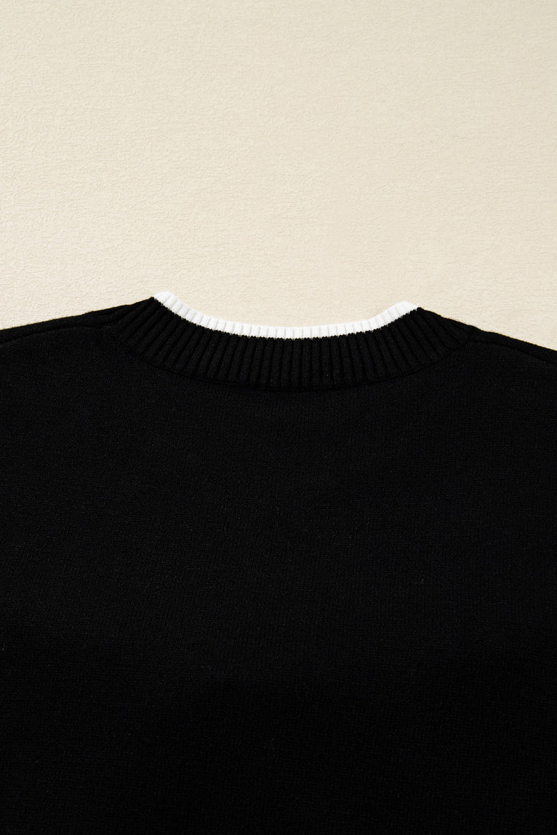 Malaysia accent Holiday Cropped Sweater