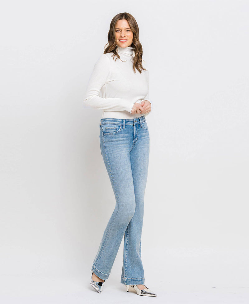 Mid Rise Bootcut Jean
