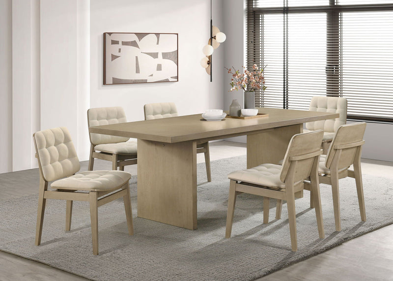 Decker 82-inch Rectangular Wood Dining Table Natural Oak