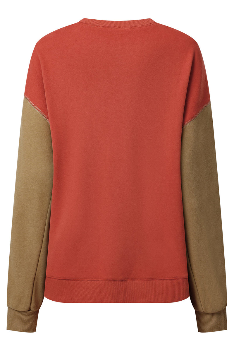 Ella Patchwork Drop Shoulder Pullover