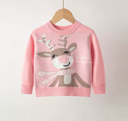 Baby Boys' And Girls' Elastic Pullover Sweater