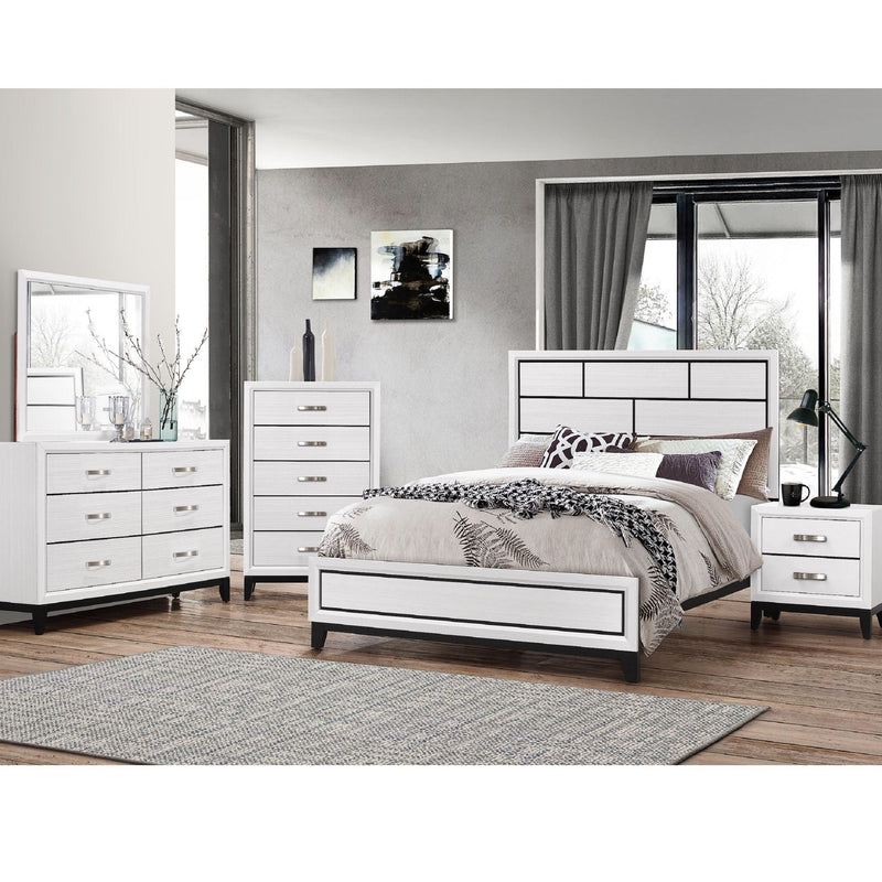 Contemporary 6 Drawer Dresser With Handles