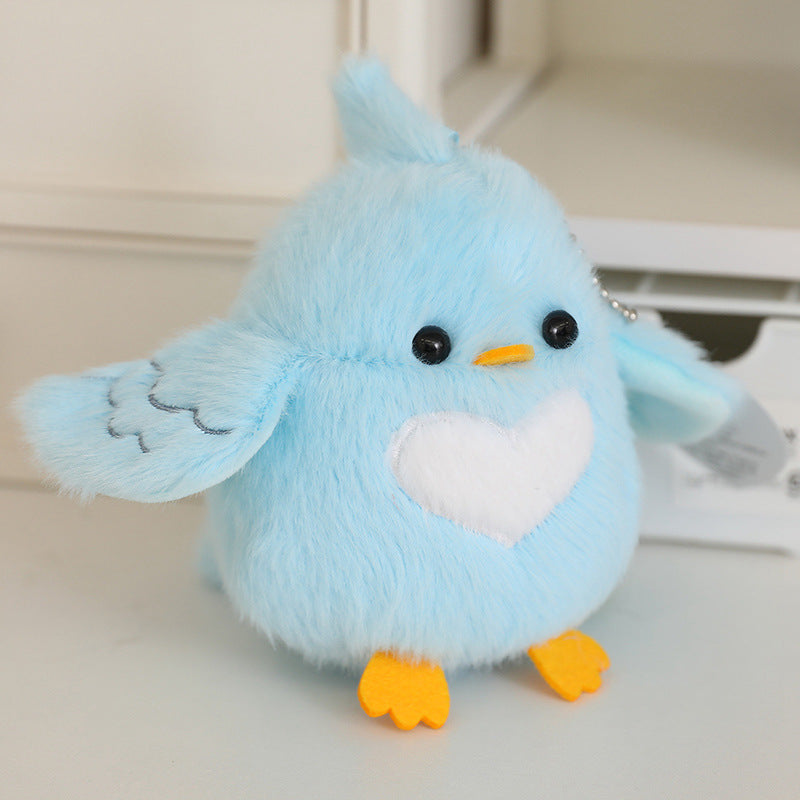 Cartoon Parrot Plush Toy Pendant For Girls Bags And Keychains