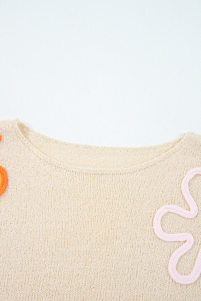 Destiny Colorblock Cuffed Loose Sweater