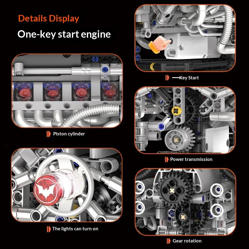 Bat Engine Model Building Block Toy