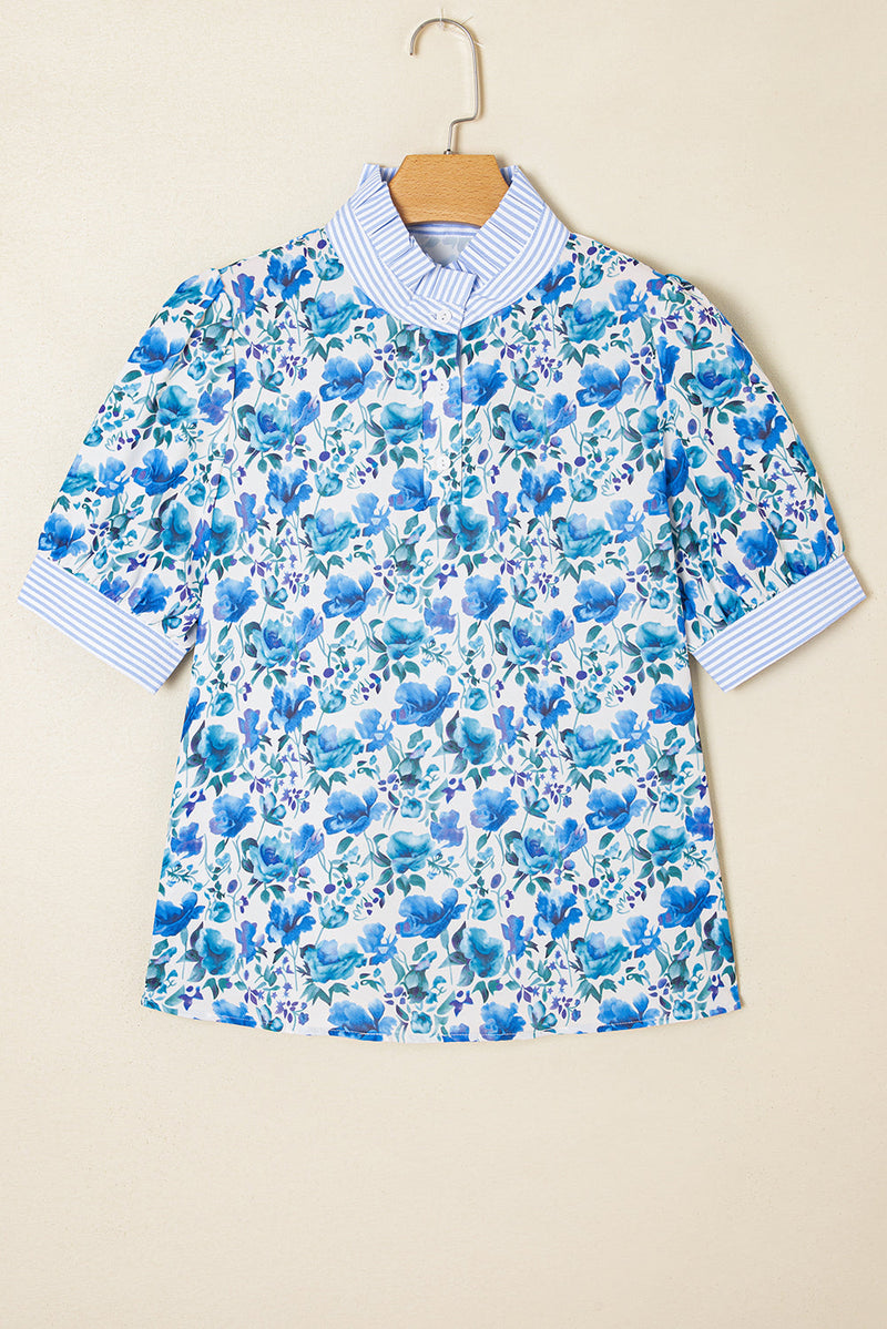 Blair Collared Short Sleeve Blouse