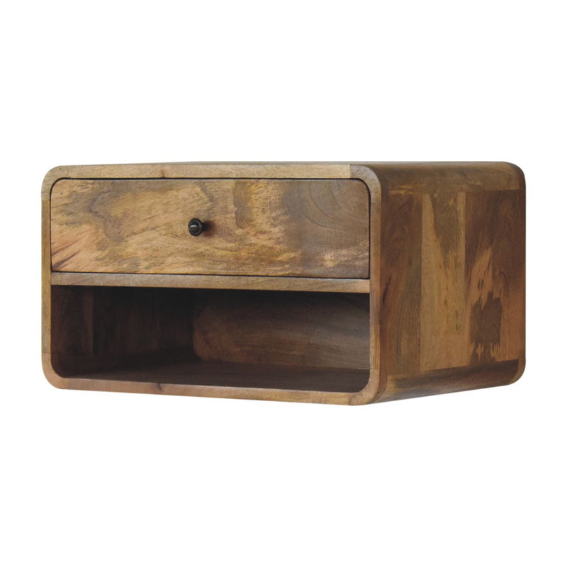 Curve Upper Slot Floating Nightstand