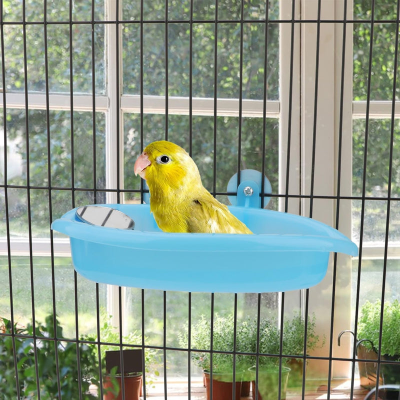 Bird Bath with Mirror Portable