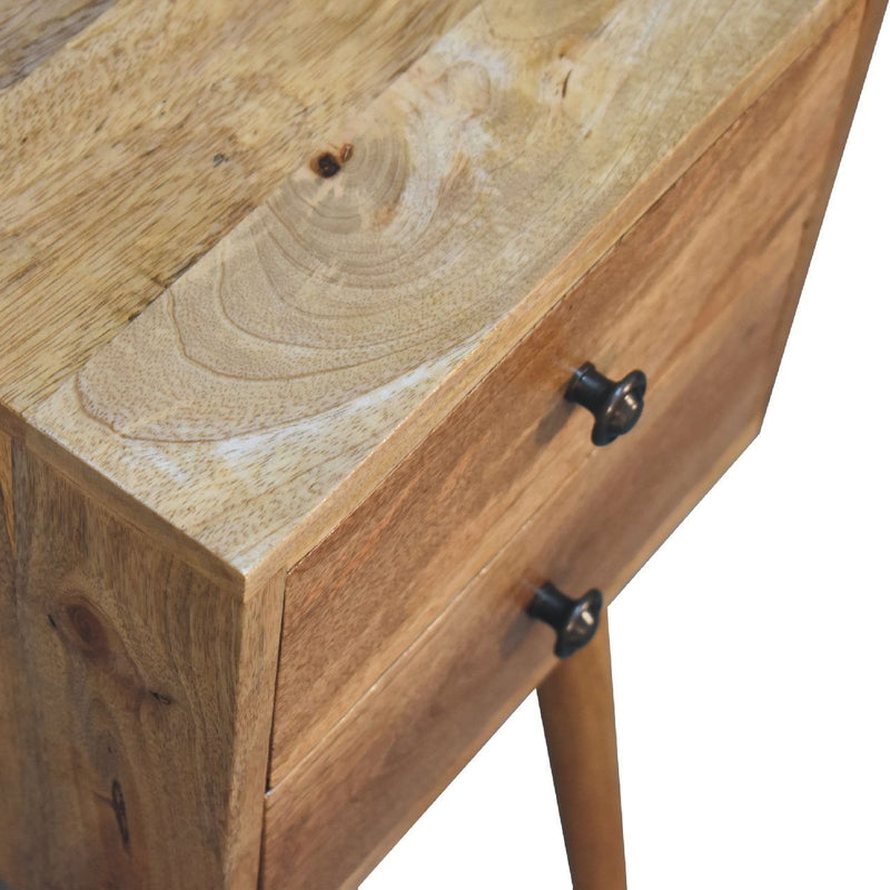 Mini 2 Drawer Nightstand