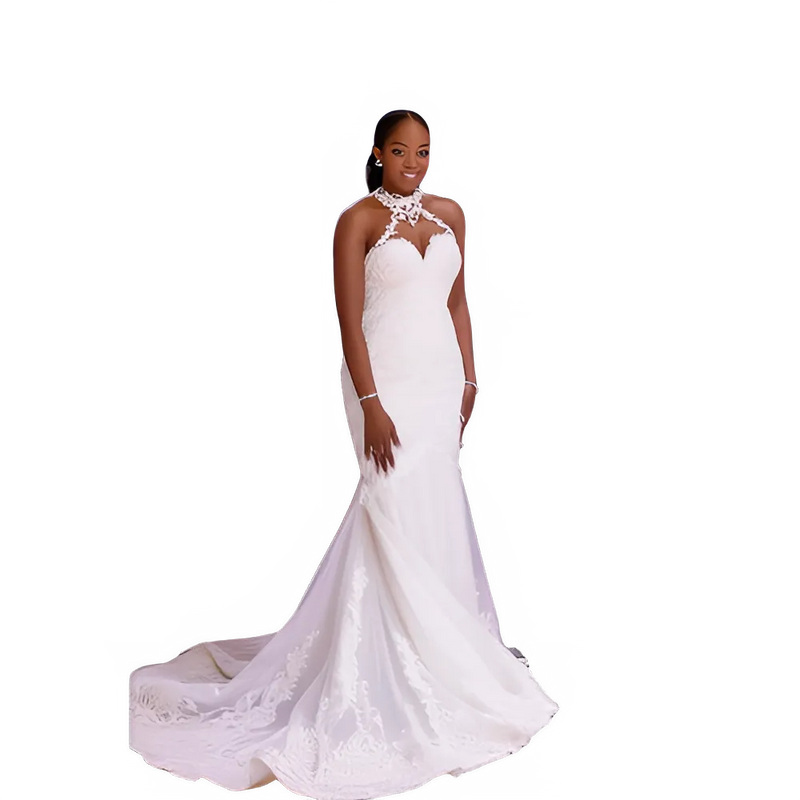 Mermaid Wedding Dress with Vintage Lace Beading