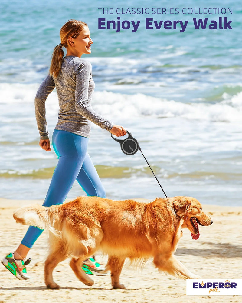 Unleash Adventure! 🌟 16ft Heavy-Duty Retractable Leash for Large Dogs (up to 110lbs) 🐾