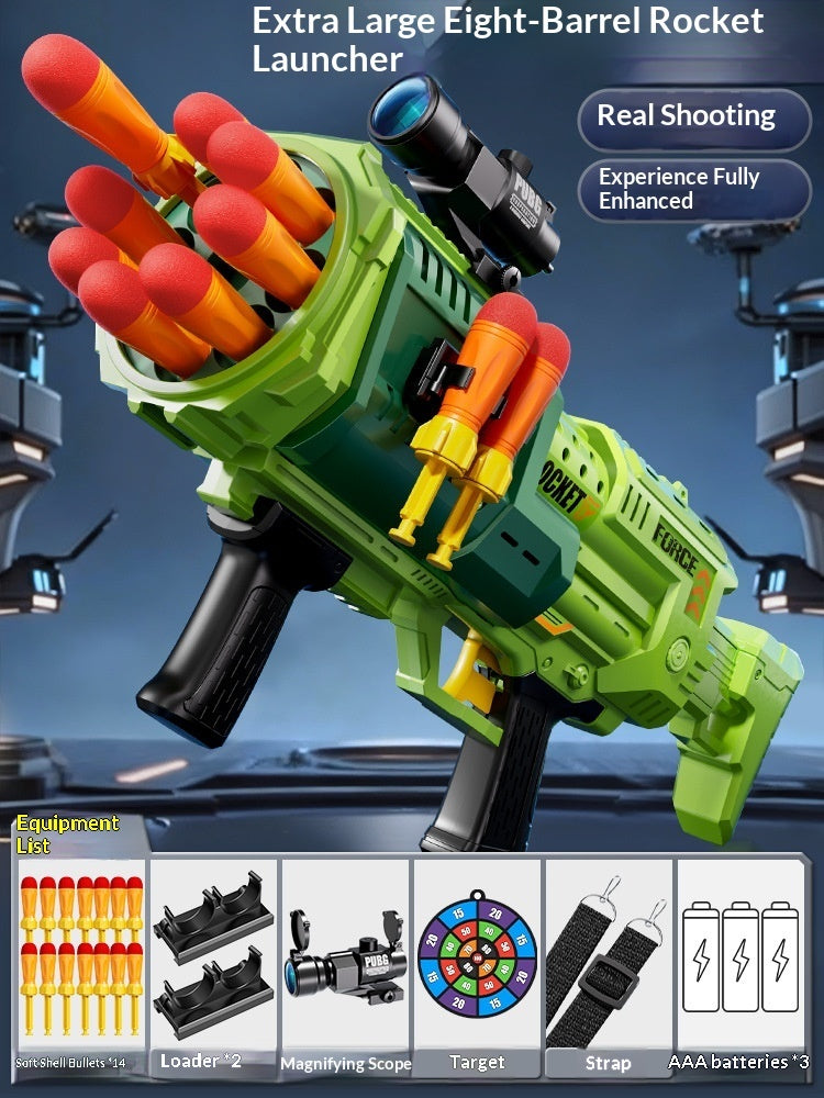 Childrens Army-Green Rocket Launcher Shooting Toy
