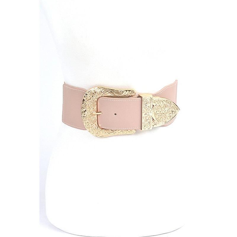 Motif Buckle Iconic Stretch Belt