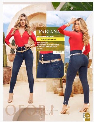 Fabiana 100% Authentic Colombian Push Up Jeans