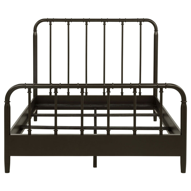 Rocco All Wood Water Pipe Open Frame Full Bed Dark Bronze