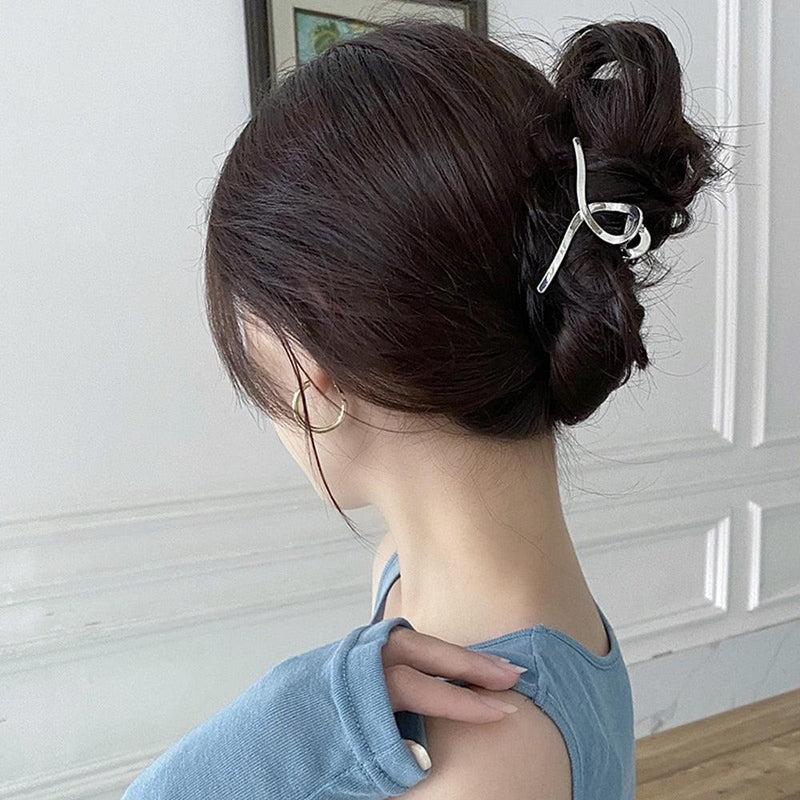 Fashion INS Hair Claws Hair Crab Clamp Hairgrip Matte Metal Hair Clip Claw Large Size INS Hair Claws Gorgeous Hair Accessories For Women
