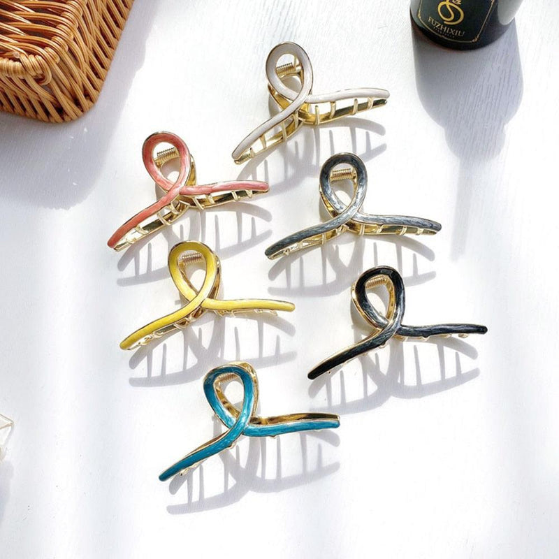 Fashion INS Hair Claws Hair Crab Clamp Hairgrip Matte Metal Hair Clip Claw Large Size INS Hair Claws Gorgeous Hair Accessories For Women