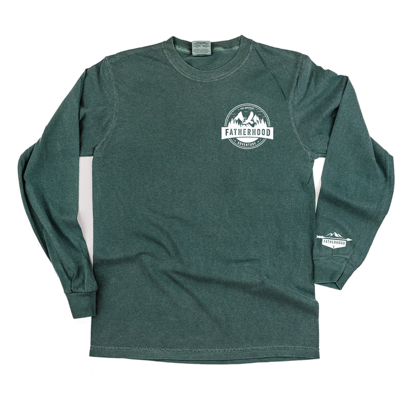 Fatherhood - The Greatest Adventure (wd) - Long Sleeve Comfort Colors Tee