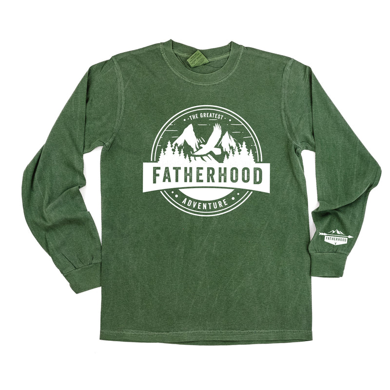 Fatherhood - The Greatest Adventure (wd) - Long Sleeve Comfort Colors Tee