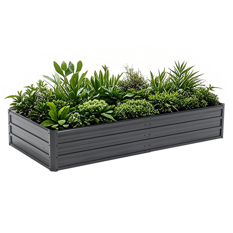 6x3x1 FT Metal Raised Garden Bed Outdoor Planter