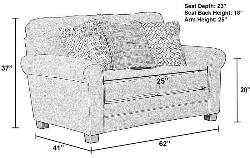Lewiston - Loveseat - Cement