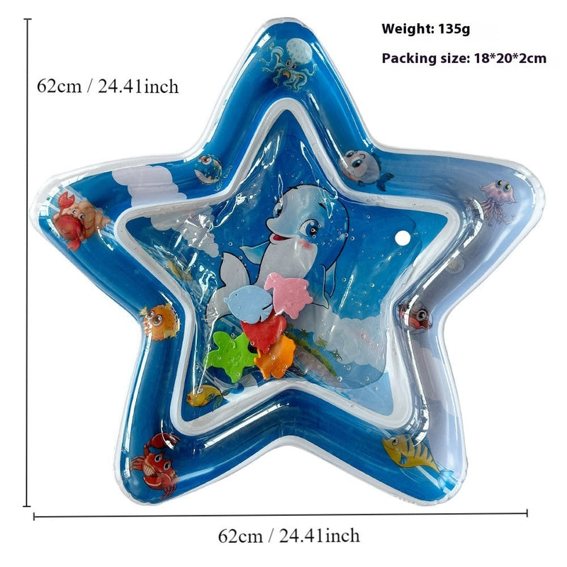 Children's Inflatable Marine Animal Racket Water Cushion Baby Crawling Racket Water Bag Racket Water Cushion Climbing Pad