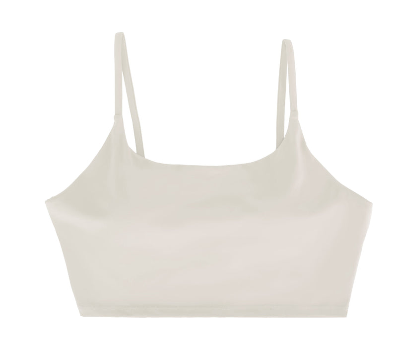 Women Strap Sport Bras Padded Strappy Crop Square Neck Low Impact Bras Sexy Fitness Tank Tops with Removable Pads Flat Straps for Gym Yoga Workout Run