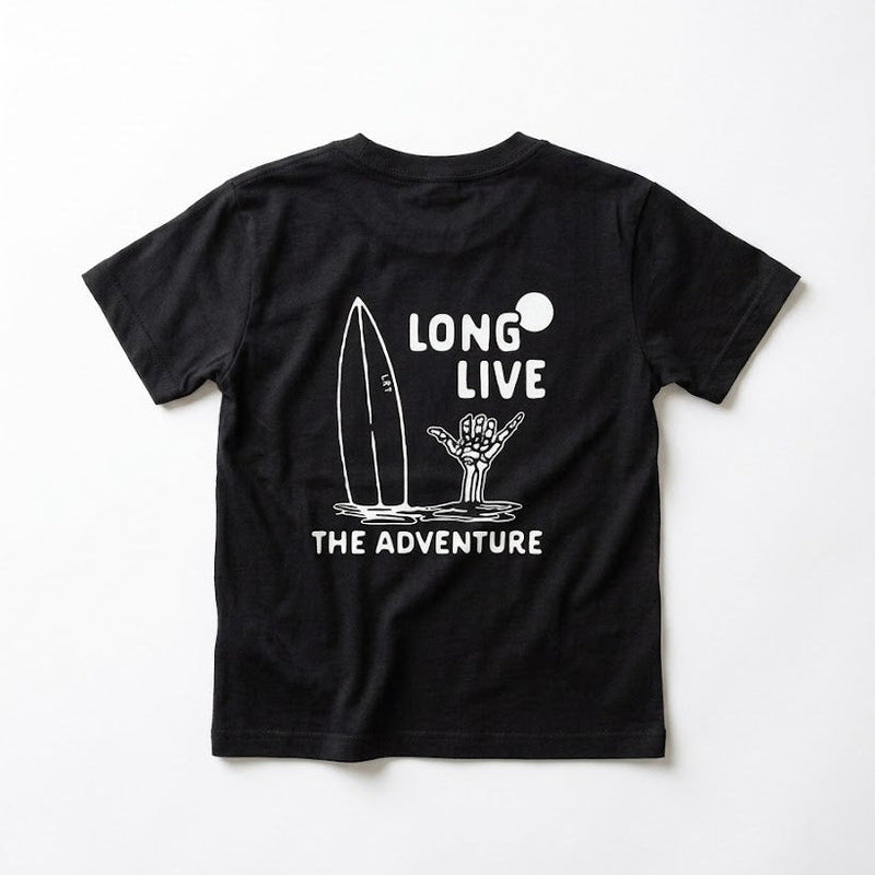 LONG LIVE THE ADVENTURE TEE - BLACK