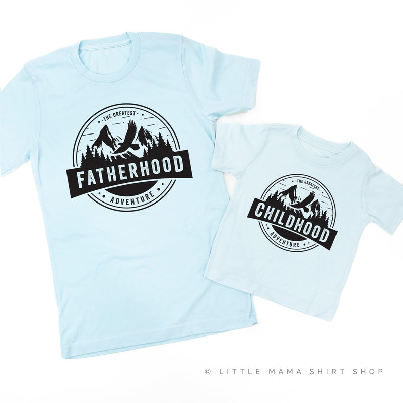 Fatherhood(Full Size) w/ Sleeve Detail + Childhood (Full Size) - The Greatest Adventure - Set of 2 Shirts