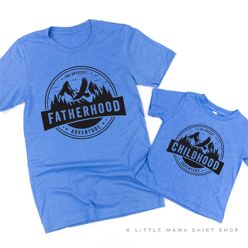 Fatherhood(Full Size) w/ Sleeve Detail + Childhood (Full Size) - The Greatest Adventure - Set of 2 Shirts