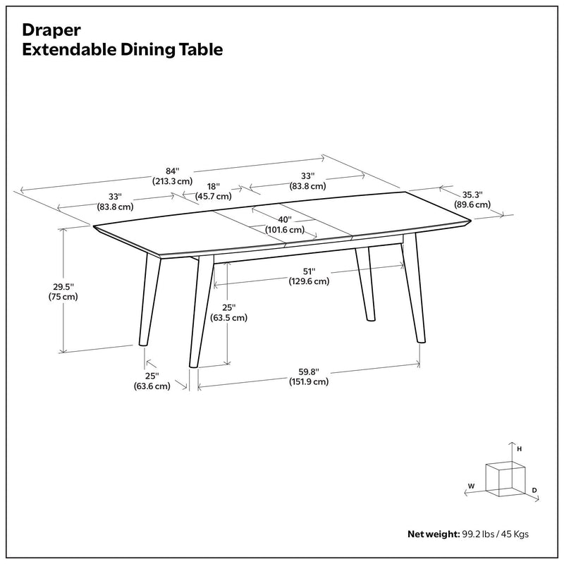 Draper - Rectangular Dining Table