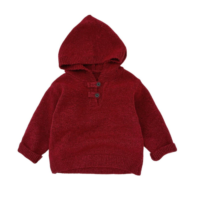 Thickened Chinese-style Buttoned Collar Knitted Sweater