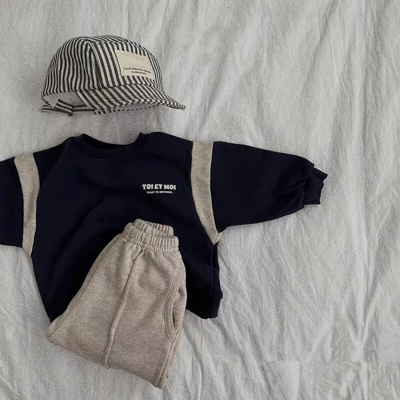 Baby Children's Korean-style Patchwork Sweater