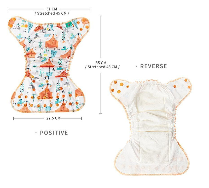 Baby Cloth Diaper Reusable Heavy Wetter Hybrid Waterproof  Bamboo Washable Baby Nappy Diapers For Girls and Boys Baby