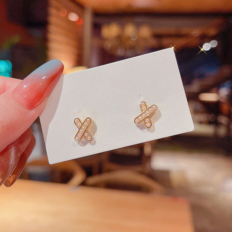 Mini Pearl Stud Earrings for Women