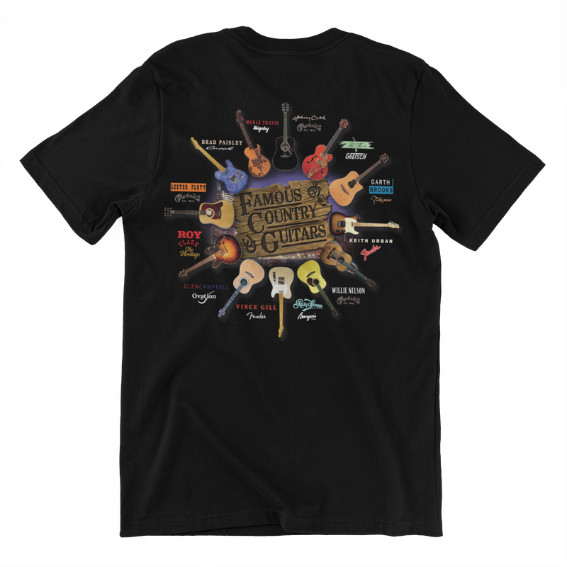 Famous Country Guitars Design T-Shirt
